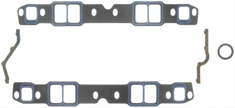 Fel-Pro Performance Intake Manifold Gasket Sets 1244 Gaskets, Intake, Printoseal, Cut to Fit, 1.9-2.3 in. x 1.25-1.4 in. Port, .060 in. Thick, Chevy, Small Block, Set