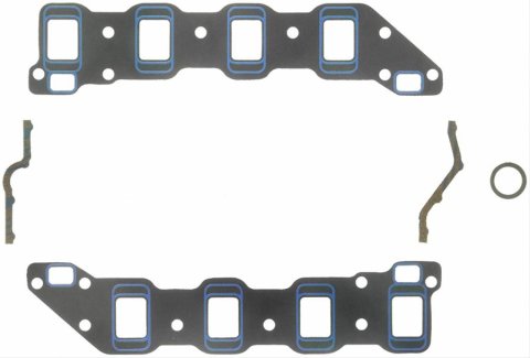 Fel-Pro Performance Intake Manifold Gasket Sets 1259 Gasket, Manifold, 1.38 in. x 1.85 in. to 1.66 in. x 3.03 in., 060 in. Thick, Chevy, Small Block, Set