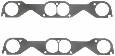 Fel-Pro Performance Exhaust Header Gasket Sets 1408 Gaskets, Header, Steel Core Laminate, Round Port, Chevy, Small Block, Set