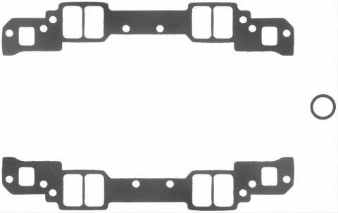 Fel-Pro Performance Intake Manifold Gasket Sets 1283 Gaskets, Manifold, Intake, 18 Degree, 2.15 in. x 1.25 in. Port, .090 in. Thick, Chevy, Small Block, Set
