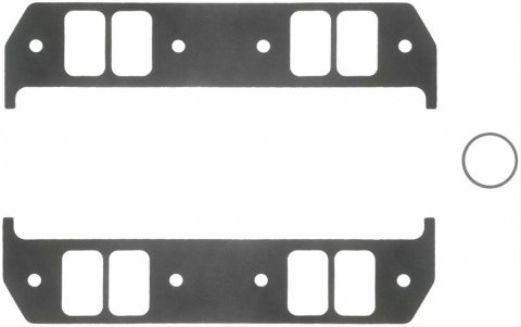 Fel-Pro Performance Intake Manifold Gasket Sets 1276 Gaskets, Manifold, Intake, Composite, 2.71 in. x 1.65 in. Port, .060 in. Thick, Chrysler, Big Block, B/RB, Set