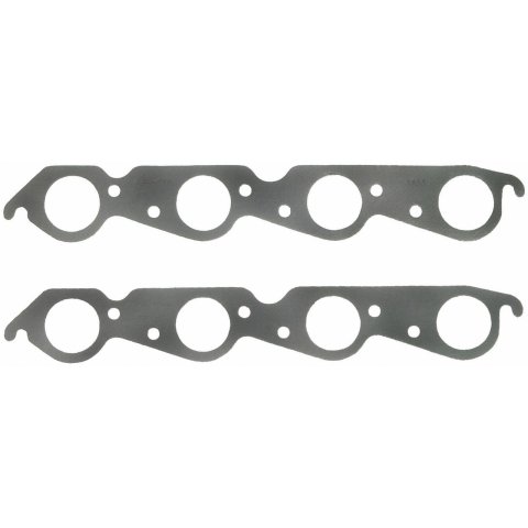 Fel-Pro Performance Exhaust Header Gasket Sets 1411 Gaskets, Header, Steel Core Laminate, Round Port, Chevy, Big Block, Set