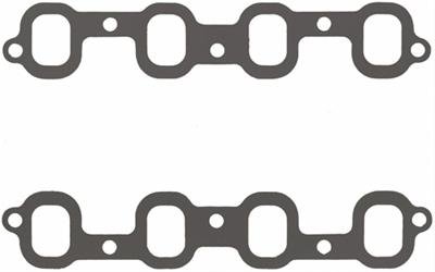 Fel-Pro Performance Intake Manifold Gasket Sets 1237-1 Gaskets, Intake, Composite, SB2 Mirror Port, 1.9 in. x 1.4 in. Port, .030 in. Thick, Chevy Small Block, Set
