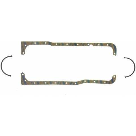 Fel-Pro Oil Pan Gaskets OS 13260 C Gasket, Multi-Piece, Cork, Ford, 221/255/260/289/302, Each