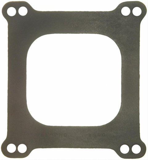 Fel-Pro Performance Carburetor Mounting Gaskets 1900 Gasket, Paper, 4-Barrel, Square Bore, Open Center, Each