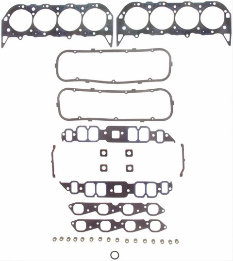 Fel-Pro Performance Marine Conversion Set Gaskets 17246 Head Set, Marine, Head, Intake, Exhaust, Valve Cover, Distributor, Stem Seals, Chevy, 454,