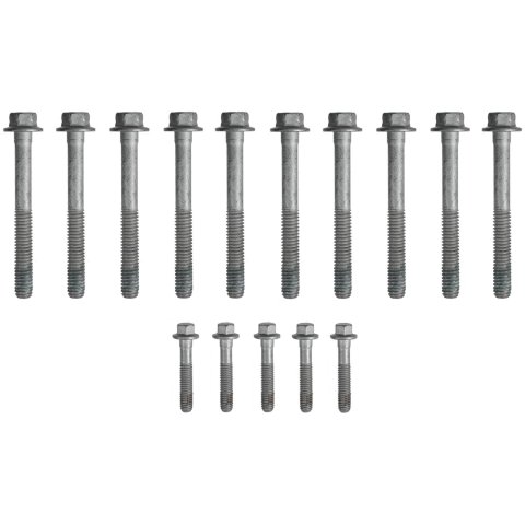 Fel-Pro Headbolt Kits ES 72390 Cylinder Head Bolts, Bolts for One Head, Hex, Steel, Natural, Chevy, LS, Kit