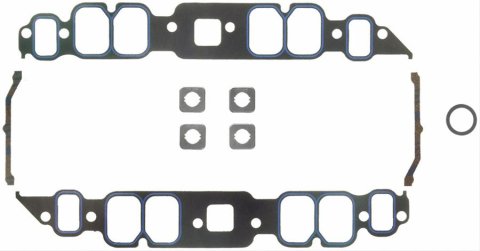 Fel-Pro Performance Intake Manifold Gasket Sets 1274 Gaskets, Intake, Composite/Printoseal, Rectangle, 2.52 in. x 1.80 in. Port, .060 in. Thick, Chevy, 396-454, Set