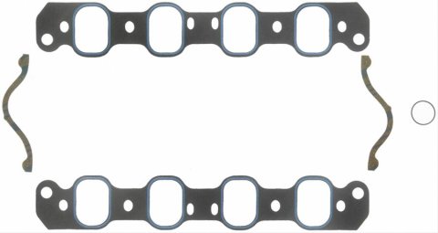 Fel-Pro Performance Intake Manifold Gasket Sets 1228 Gaskets, Manifold, Intake, Composite/Printoseal, 2.65 in. x 1.88 in. Port, .060 in. Thick, Ford, 351C, 4V, Set