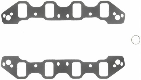 Fel-Pro Performance Intake Manifold Gasket Sets 1229 Gaskets, Intake, Cut to Fit, 2.20 in. x 1.35-1.83 in. Port, .060 in. Thick, Ford 302 SVO/351 SVO/351C, Set