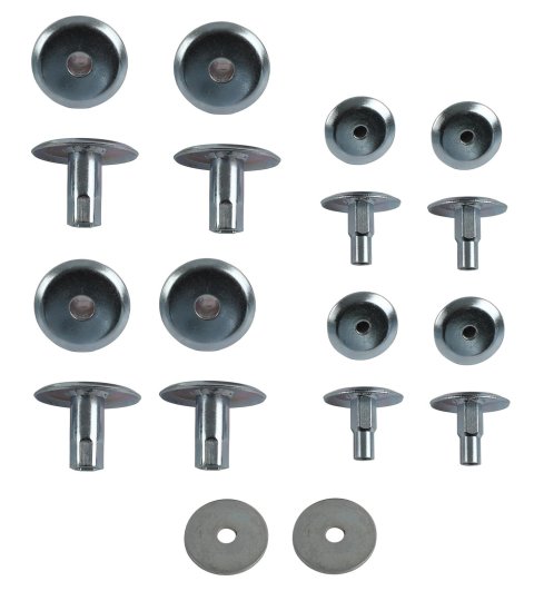 Daystar Body Mount Hardware KF04061ST Hardware, 08-16 Ford Super Duty F-250, F-350 Steel Sleeves Only, Black