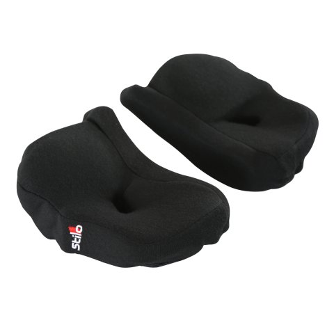 Stilo Replacement Cheek Pads YA0832F1MM25 Helmet Pads, ST5, F1, 25mm, Black, Logo, Pair