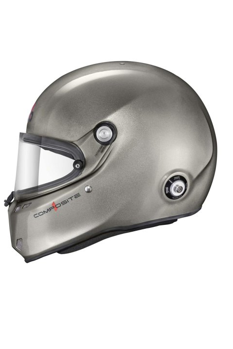 Stilo ST6 FN Composite Helmets AA0810AF2V63 Helmet, Composite, Full, Gloss, Titanium, Snell SA2020, FIA 8859-2018, Clear Visor, 2X-Large, 63cm, EPS Liner, Each