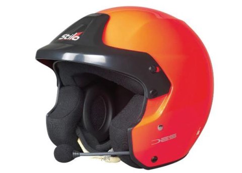 Stilo Venti Trophy Offshore Helmets DA0112EF2T59 Helmet, Offshore, Open, Gloss, Orange, Snell SA2020, FIA 8859-2015, EPS Liner, No Graphic, Large, Each