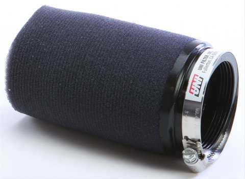 UNI Filter Clamp-On Pod Filters UFI-UP-5245 Air Filter, Pod, Clamp-On, Round Flanged Style, Foam, Black, Each