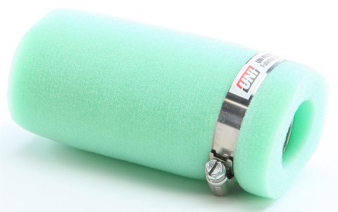 UNI Filter Clamp-On Flex Core Sock Filters U-604 Air Filter, Sock, Clamp-On, Round Flanged Style, Foam, Green, 2.75 in. o.d., 6.0 in. Length, Each