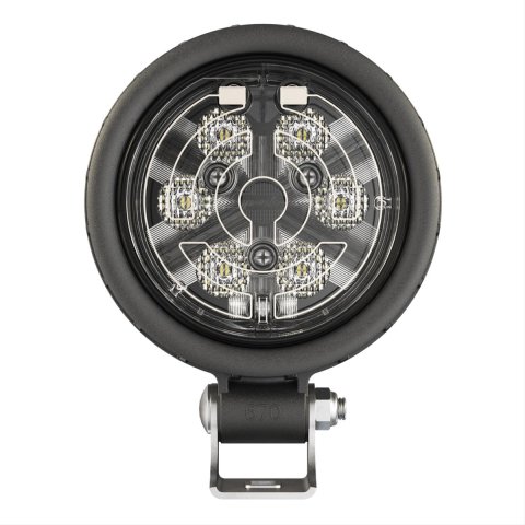 J. W. Speaker 670 XD SmartHeat LED Work Lights 1403491 Auxiliary Light, Heated Light, Amber LED, Flood Beam, 4.5 in. Round, Clear, Polycarbonate, 12-24 V, Each