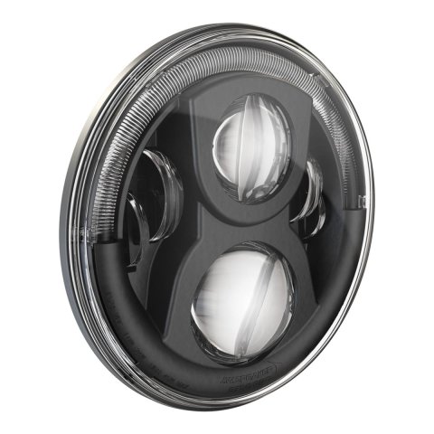 J.W. Speaker Headlight Assemblies 0557501 8700 EVO2-Pro 12/24 LHT ECE, Blk Non Drl