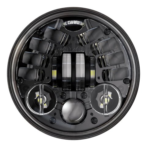 J. W. Speaker 8790 Adaptive 2 LED Headlights 555091 Headlight, LED, Round, Clear Lens, Gray Housing, Black Inner Bezel, 5.750 in. Diameter, Each