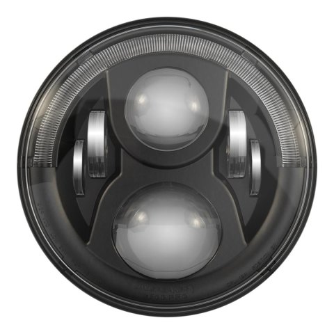 J.W. Speaker Headlight Assemblies 0557511 8700 EVO2-Pro 12/24 RHT ECE, Blk Non Drl
