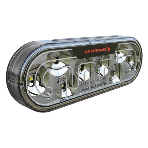 J.W. Speaker Taillight Assemblies 0646811 274-12/24V FLASH, BLU, HTD OVAL