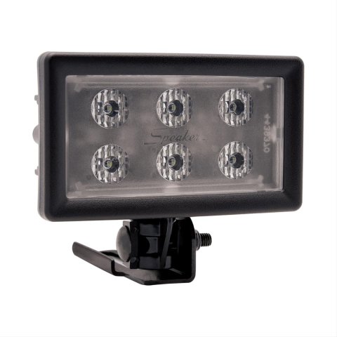 J. W. Speaker 806 LED Work Lights 545971 Auxiliary Light, Light, LED, Flood Beam, with Bottom Mount, 5 x 3 in. Rectangular, Clear, Aluminum, 12 V, Each