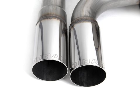 Dinan Free Flow Stainless Exhaust Systems D660-0069 Systems, Stainless, Rear Axle-back, Single In/Dual Out, Steel, Natural, Rear Exit, Polished Tips, BMW, 2.0L, Kit