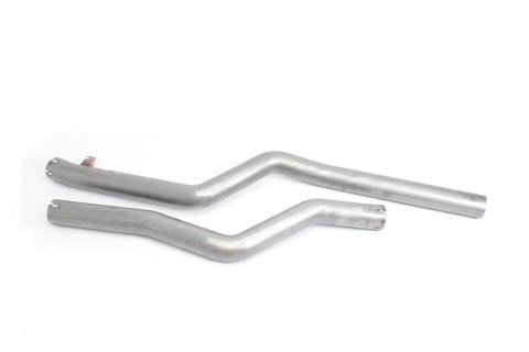 Dinan High-Flow Mid-Pipes D660-0057 Exhaust Pipe, Intermediate Pipe, 3.250 in. Outside Diameter, 304 Stainless Steel, Natural, BMW, Kit