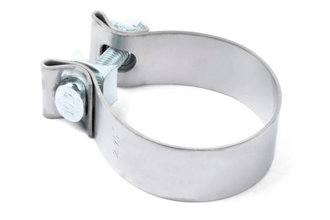 Dinan Heavy-Duty Band Clamps D662-9228 Exhaust Clamps, Clamp, Heavy-Duty, 2.75 in. Diameter, Stainless Steel, Natural Finish, Each