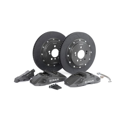 Dinan Big Brake Rear Kits D290-1006-G Disc Kit, Brake, Rear, Slotted Rotors, 4-Piston Gray Powdercoat Calipers, BMW, Kit