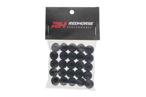 Redhorse Performance 932 Series Pipe Plugs 932-06-25-2 Fitting, Socket Plug, Internal Allen Head, Aluminum, Black Anodized, 3/8 in. NPT, Male Threads, Set of 25