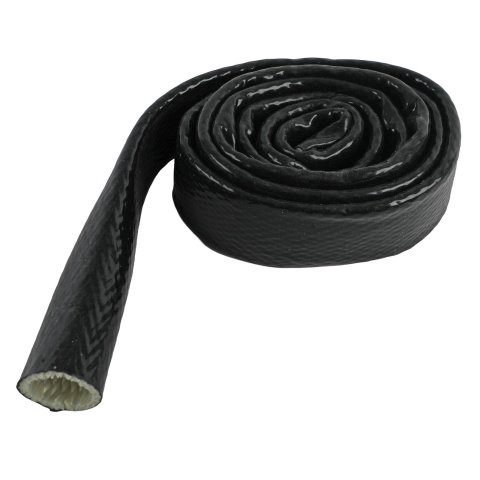 Redhorse Performance 244 Series Fire Sleeves 244-12-6-2 Heat Protection, Sleeve, Black, Fits -12 AN Hose, 6 ft. Length, Each