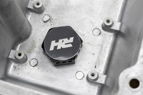 Redhorse Performance 9832 Series Valve Cover Bulkhead Fittings 9832-02-2 Fittings, Fittings, Straight, Aluminum, Black, 1/8 in. NPT Female NPT, 1/8 in. NPT Male NPT, Each