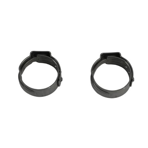 Redhorse Performance 420 Series Push-Lock Hose Clamps 420-04 Clamps, Push Lock, Stainless Steel, Natural, -4 AN, Pair