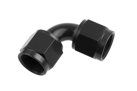 Redhorse Performance 8190 Series Couplers 8190-10-2 Fitting, Coupler, Union, AN to AN, 90 Degree, Aluminum, Black Anodized, -10 AN, -10 AN, Swivel, Each