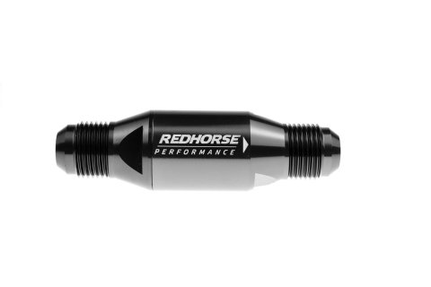 Redhorse Performance 4152 Series One-Way Check Valves 4152-10-2 Valve, Inline, Aluminum, Black Anodized, -10 AN Male to -10 AN Male, Each