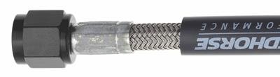 Redhorse Performance 900 Series Nitrous Oxide Hose Assemblies 900-06-192-2 Hose, Braided Stainless Steel, -6 AN Female End, Blue, -6 AN Female End, Black Anodized Ends, 192 in. Length, Each