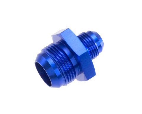 Redhorse Performance 919 Series Reducer Fittings 919-06-08-1 Fitting, Reducer, AN to AN, Straight, Aluminum, Blue Anodized, -8 AN, -6 AN, Each
