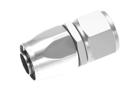 Redhorse Performance 1000 Series Swivel Seal Hose Ends 1000-08-5 Ends, Series, Seal, -8 AN Female Threads, Reusable swivel, Straight, -8 AN Hose, Aluminum, Clear Anodized, Each