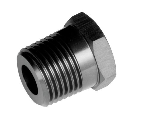 Redhorse Performance 912 Series Pipe Reducers 912-06-04-2 Fitting, Reducer, NPT to NPT, Straight, Aluminum, Black Anodized, 3/8 in. NPT, 1/4 in. NPT, Each