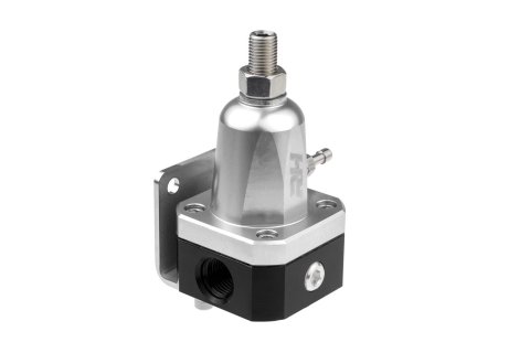 Redhorse Performance Bypass Fuel Pressure Regulators 7910-06-5 Regulator, Adjustable, Inline, 45-70 psi, Aluminum, Clear Anodized, Each