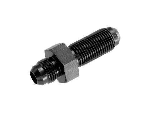 Redhorse Performance 832 Series Bulkhead Fittings 832-08-2 Fitting, Union, Straight, -8 AN, Aluminum, Black Anodized, Each