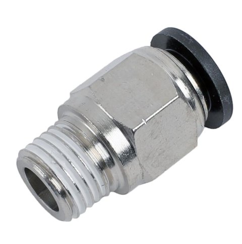 Redhorse Performance 4716 Series Push-to-Connect Fittings 4716-02-06-5 Fitting, Air Line, Straight, Male 1/8 in. NPT to 3/8 in., Nylon/Brass, Each