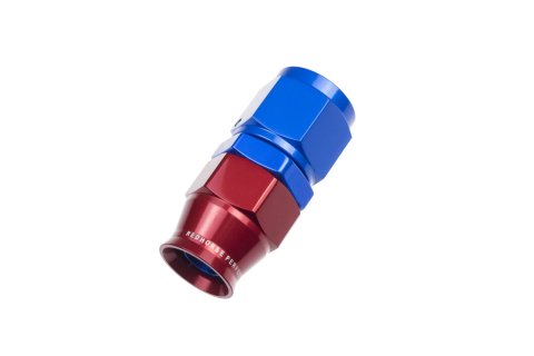 Redhorse Performance 1200 Series Reuseable PTFE Hose Ends 1200-04-1 Ends, Series, Reuseable, PTFE, -4 AN Female Threads, Reusable swivel, Straight, -4 AN Hose, Aluminum, Red/Blue Anodized, Each