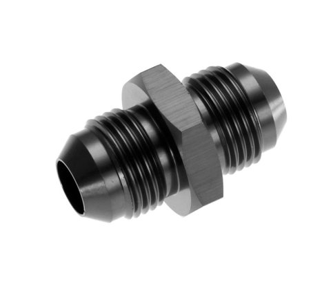Redhorse Performance 815 Series Union Fittings 815-06-2 Fitting, Coupler, Union, AN to AN, Straight, Aluminum, Black Anodized, -6 AN, -6 AN, Each