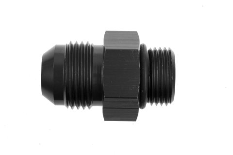 Redhorse Performance 920 Series AN to High Flow Radius O-Ring Adapter Fittings 920-16-12-2 and Adapters, Fittings, Straight, -16 Male To -12 Male O-ring, Aluminum, Black Anodized, Rubber O-ring, Each