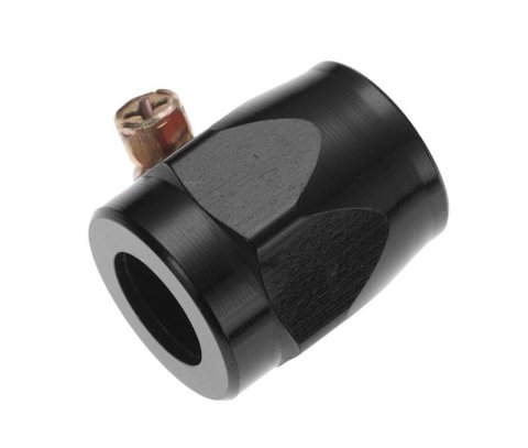 Redhorse Performance 993 Series Hose Finishers 993-04-2 Clamp, -4 AN, Stainless Clamp, Black Anodized Aluminum Cover, 1/4 in. Hose, Each