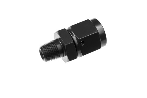 Redhorse Performance 716 Series AN to NPT Adapter Fittings 716-08-08-2 and Adapters, Fittings, Straight, Aluminum, Black, -8 Female AN, 1/2 in. Male NPT, Each