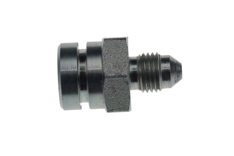 Redhorse Performance 335 Series Inverted Flare Female Adapters 335-03-03-2 Fittings, Brake, Male -3 AN to 3/8 in.-24 Thread Flare, Steel, Black, Pair