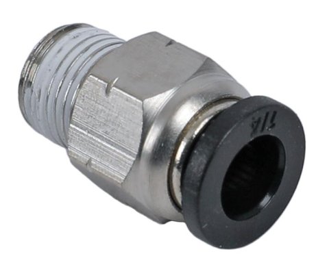 Redhorse Performance 4716 Series Push-to-Connect Fittings 4716-02-04-5 Fitting, Air Line, Straight, Male 1/8 in. NPT to 1/4 in., Nylon/Brass, Each